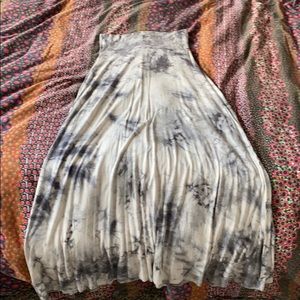 Tie dye maxi skirt